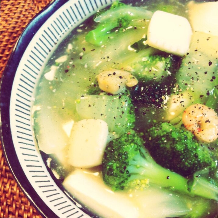 P's亭*白菜と豆腐の中華風うま煮